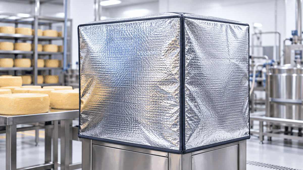 Thermohaube für eine Anlage in der Lebensmitteltechnik
